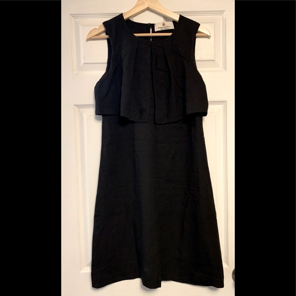 Domenico Vacca Black Dress. Made in Italy